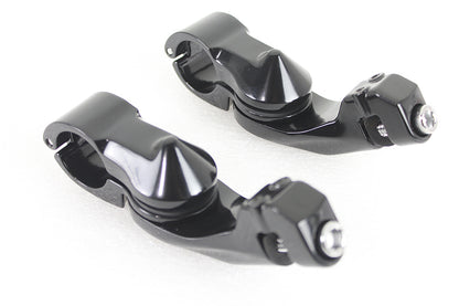 Short Angled Footpeg Mount Kit Black