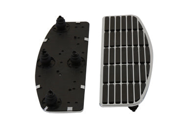 Footboard Mat Set Chrome