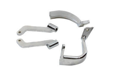 Footboard Mount Bracket Set Chrome