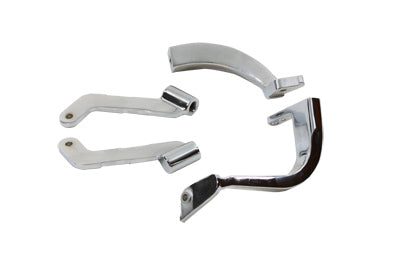 Footboard Mount Bracket Set Chrome