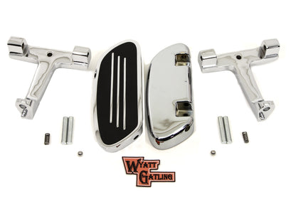 Wyatt Gatling Chrome Passenger Footboard Kit