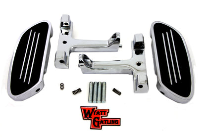 Wyatt Gatling Chrome Passenger Footboard Kit
