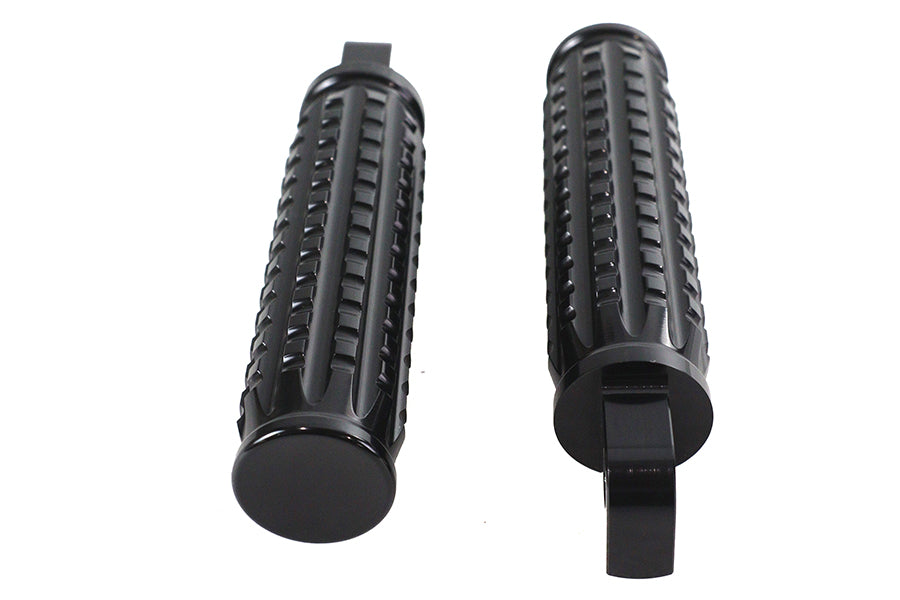 Black Grained Style Footpeg Set