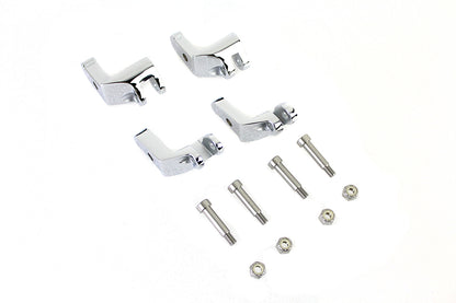 Driver Footboard Relocator Kit Chrome