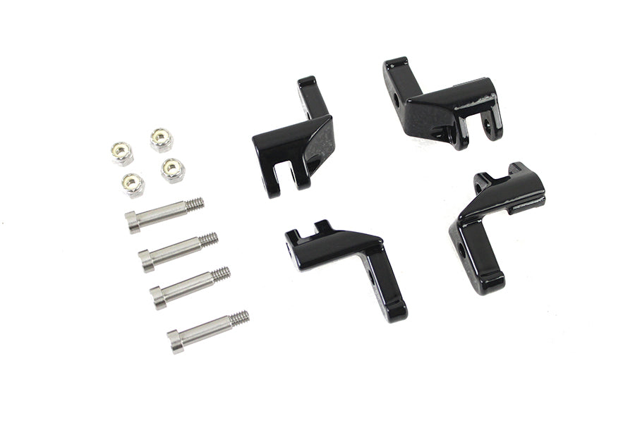 Driver Footboard Relocator Kit Black