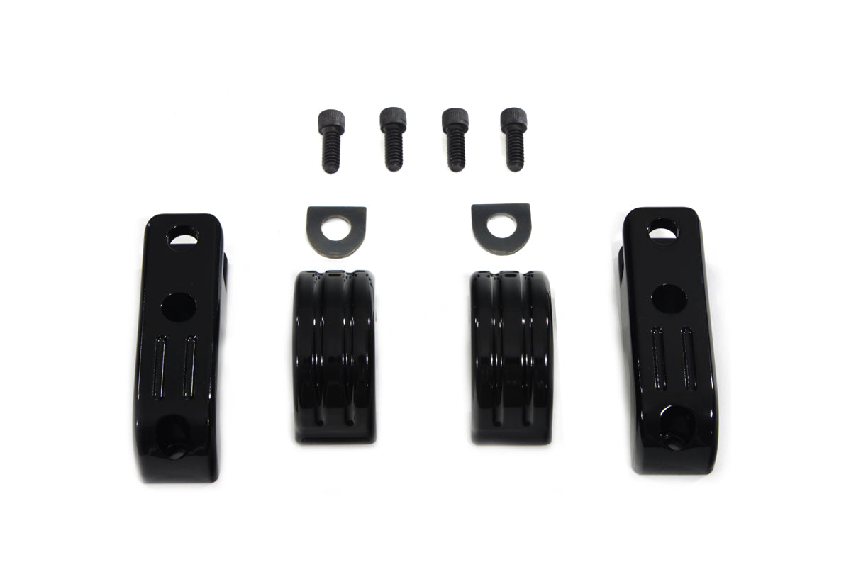Black Engine Bar Footpeg Mount