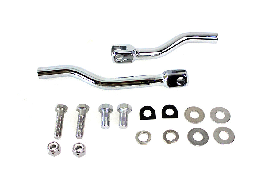 Chrome Footpeg Support Bar Set