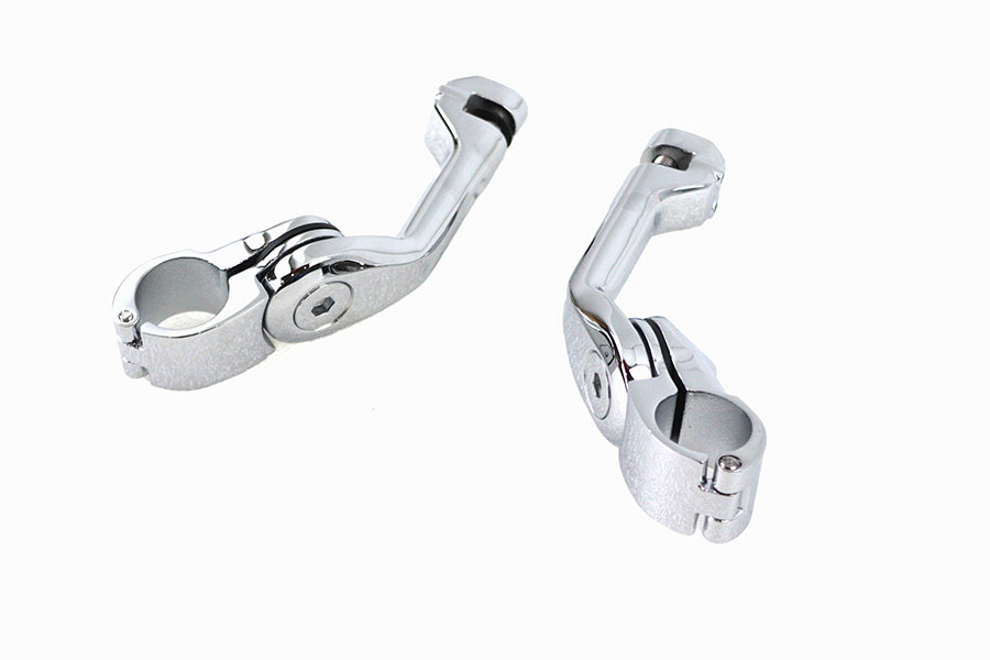 Adjustable Long Footpeg Mount Kit Chrome