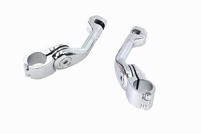 Adjustable Long Footpeg Mount Kit Chrome