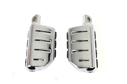 Chrome Double Wide Lions Paw Footpeg Set