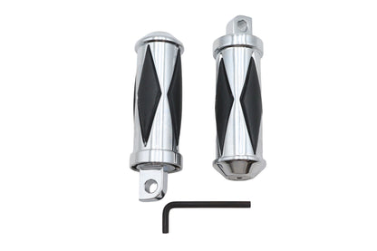 Diamond Driver Footpeg Set Chrome