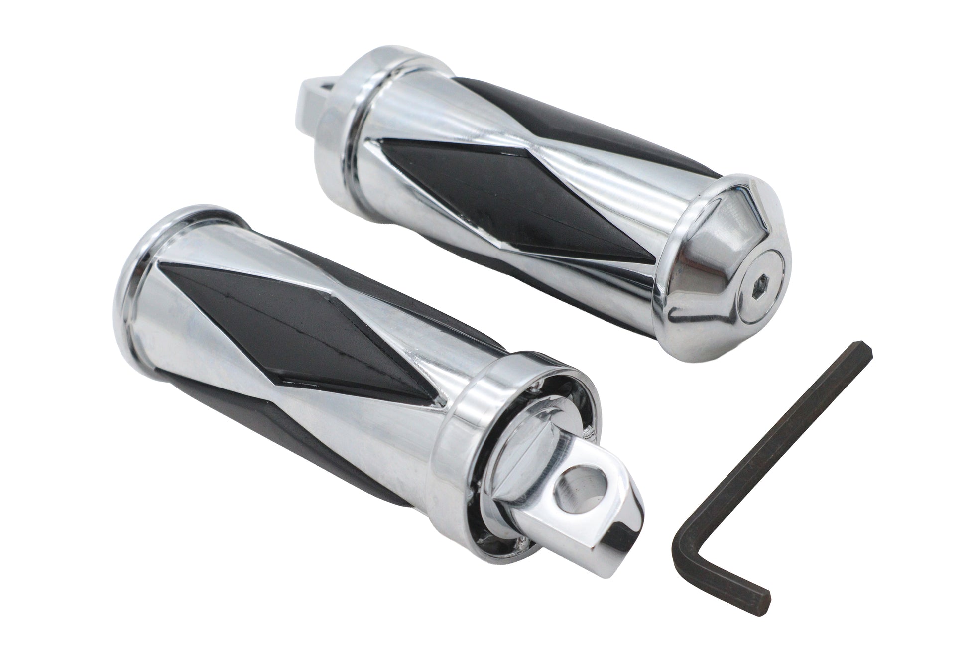 Diamond Driver Footpeg Set Chrome
