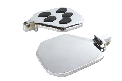 Factory Sample Chrome Mini Footboard Set with Diamond Design