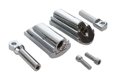 Diamond Style Adjustable Footpeg Set Chrome