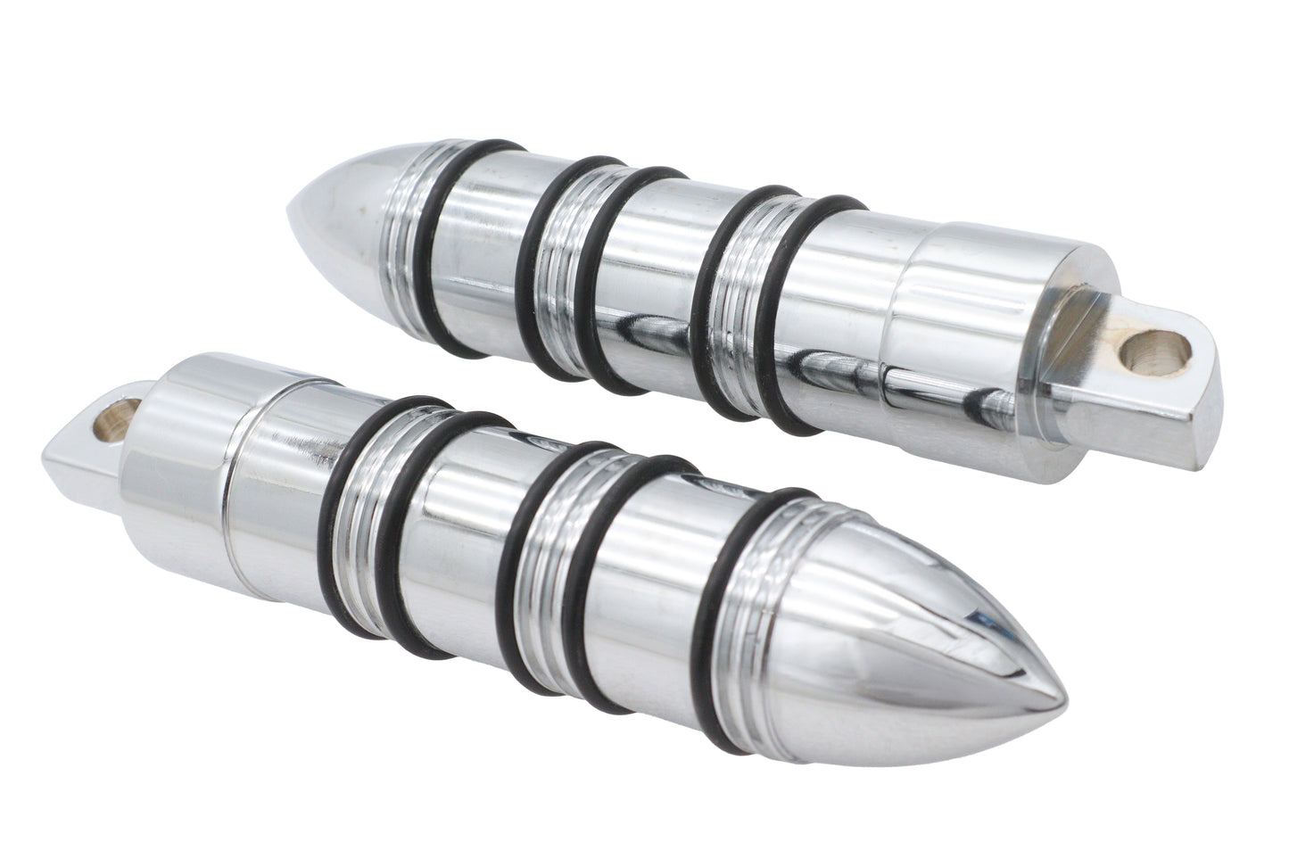 Rocket Style Footpeg Set Chrome