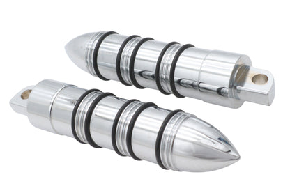 Rocket Style Footpeg Set Chrome