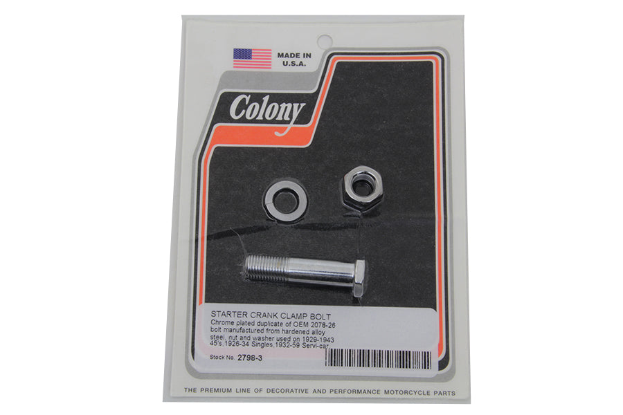 Kick Starter Crank Clamp Bolt