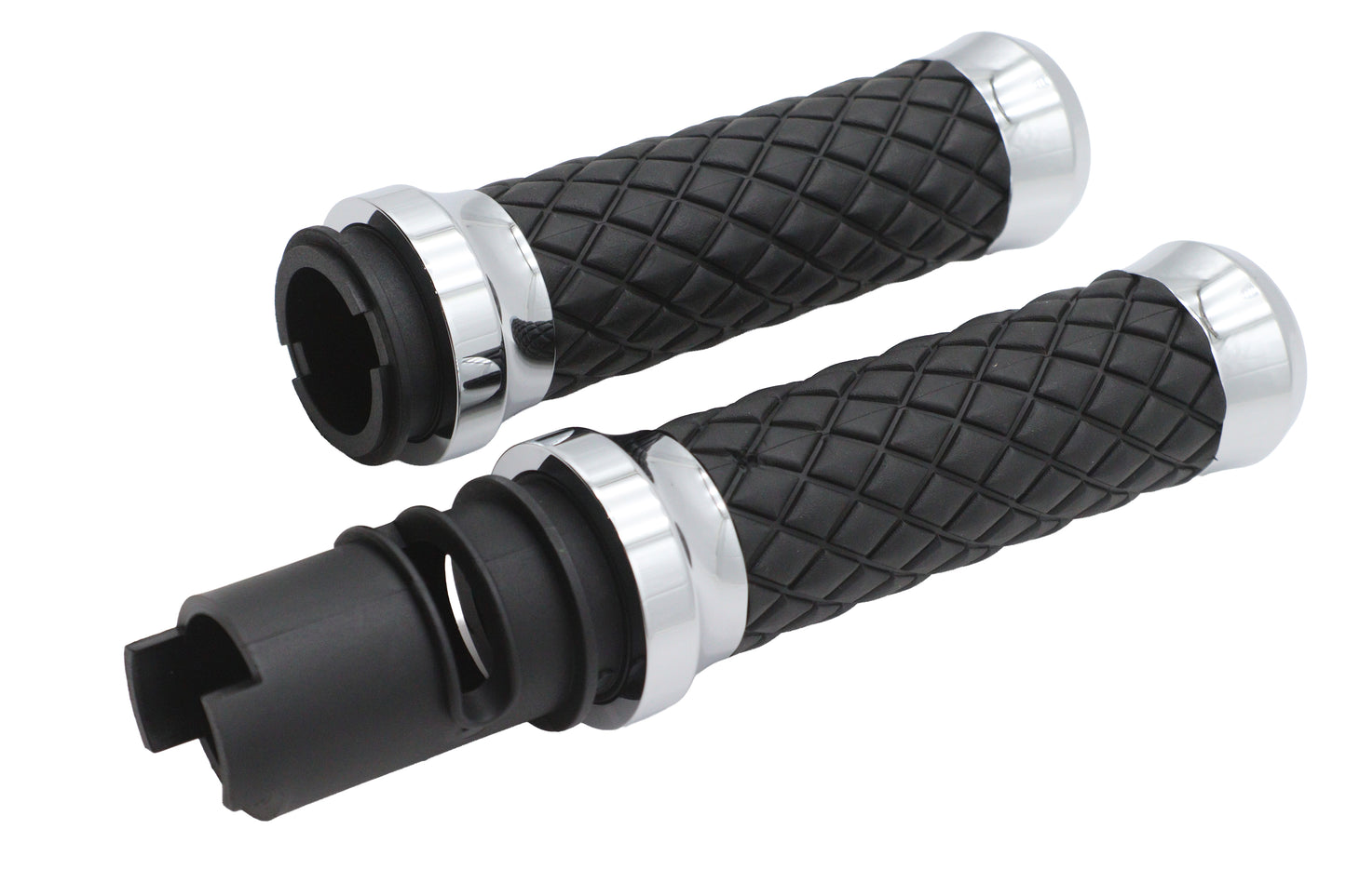 Argyle Style Grip Set Chrome