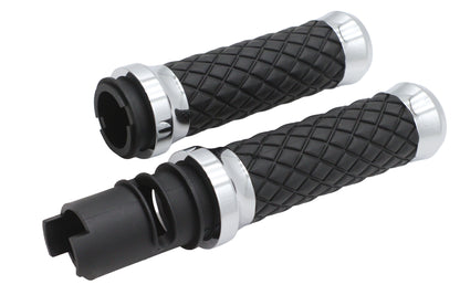 Argyle Style Grip Set Chrome