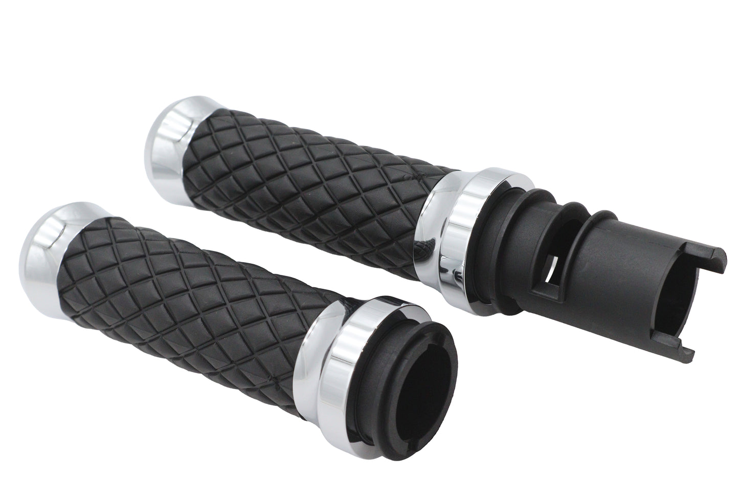 Argyle Style Grip Set Chrome