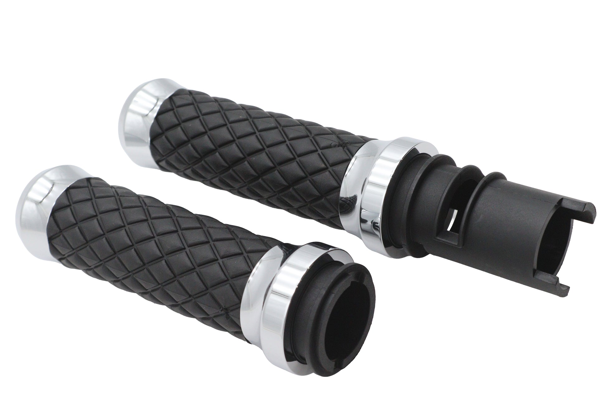 Argyle Style Grip Set Chrome