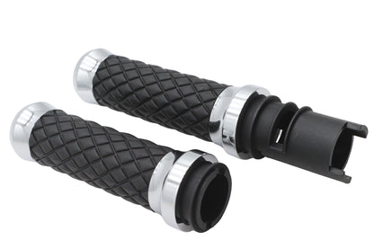 Argyle Style Grip Set Chrome