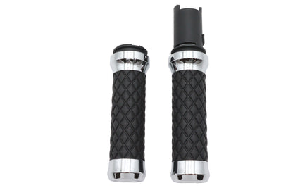 Argyle Style Grip Set Chrome