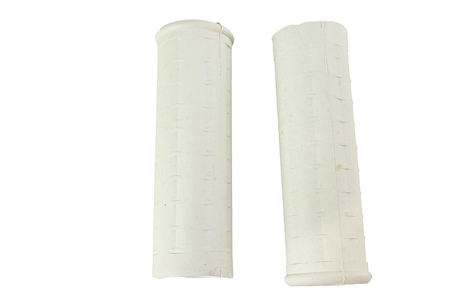 Replica White Waffle Style Grip Set with Plug Hole