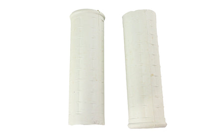 Replica White Waffle Style Grip Set with Plug Hole
