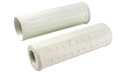 Replica White Waffle Style Grip Set with Plug Hole