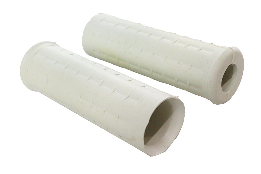 Replica White Waffle Style Grip Set with Plug Hole