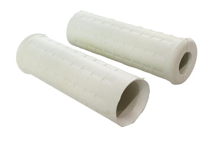 Replica White Waffle Style Grip Set with Plug Hole