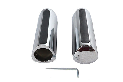 Chrome Delta Style Grip Set