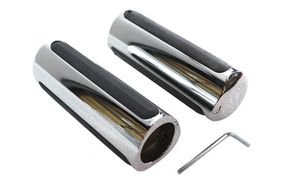 Chrome Delta Style Grip Set