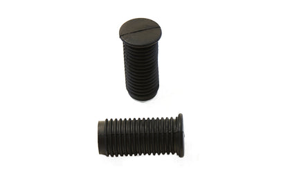 Driver Footpeg Rubber Black Set