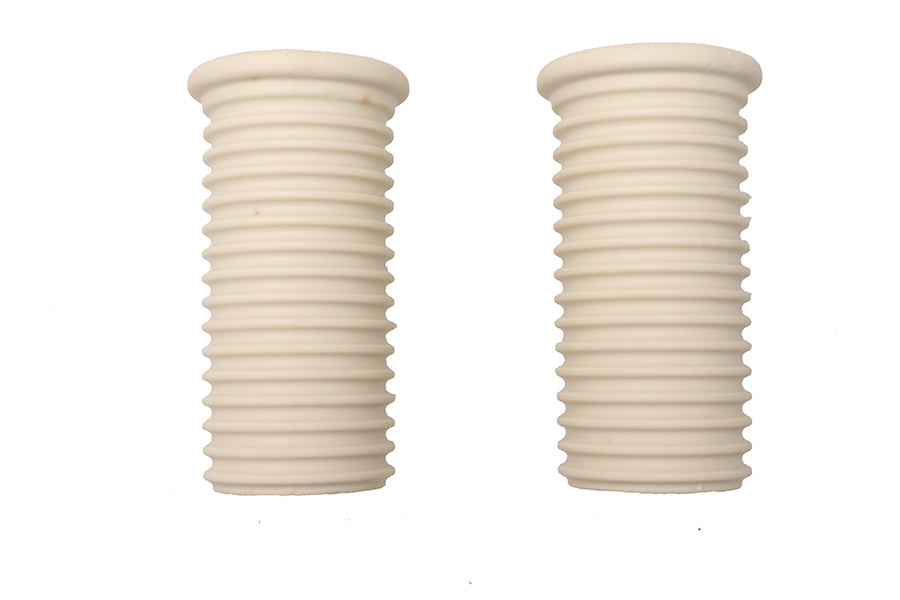 Driver Footpeg Rubber Set White