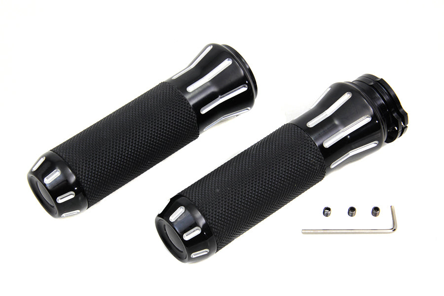 Black Grip Set with Black End Caps