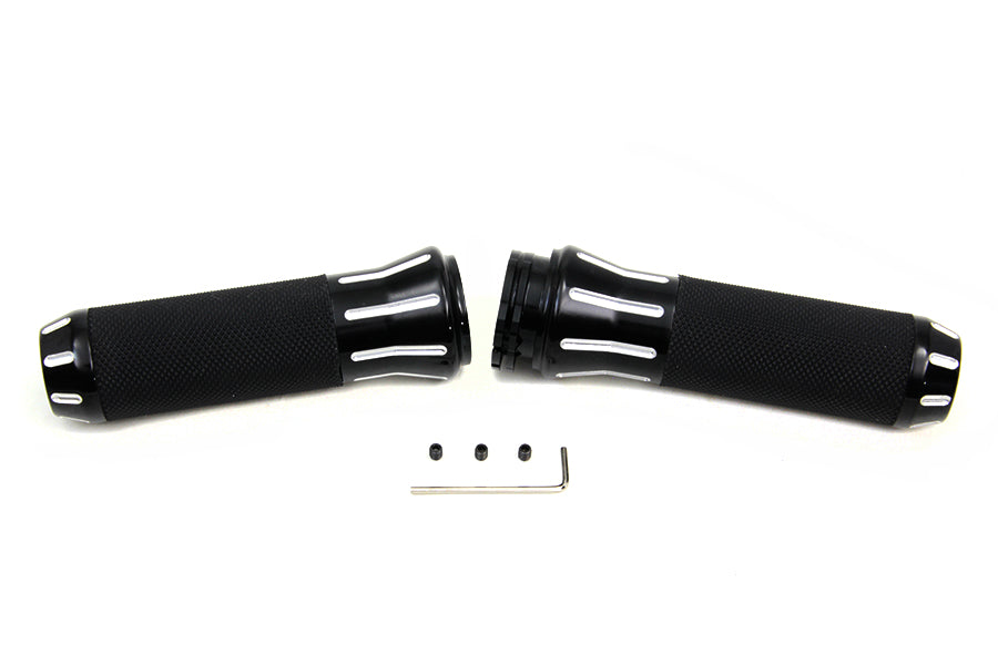 Black Grip Set with Black End Caps