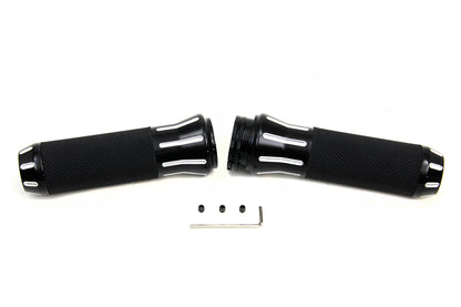 Black Grip Set with Black End Caps