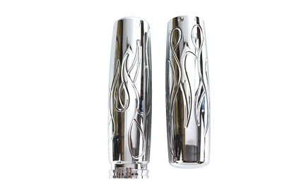 Billet Flame Style Grip Set