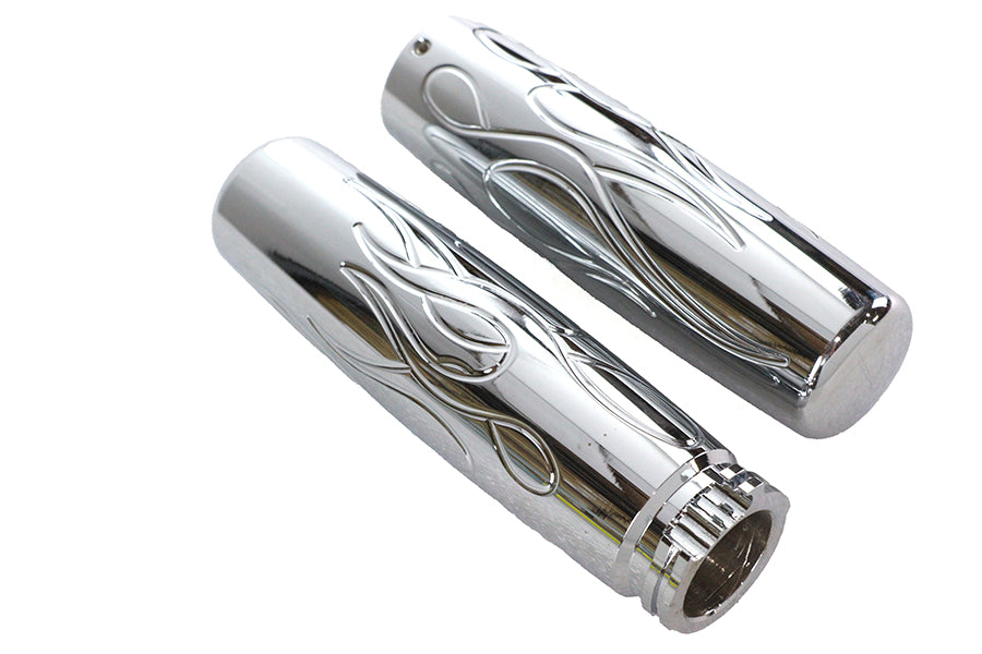 Billet Flame Style Grip Set