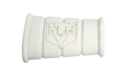 White Rubber Kick Starter Pedal With FLH Logo