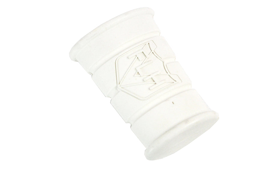 White Rubber Kick Starter Pedal With FLH Logo