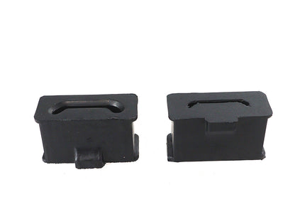 Muffler Mount Set Black Rubber