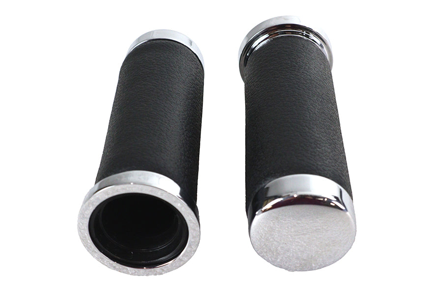 Pebble Style Grip Set with Chrome End Caps