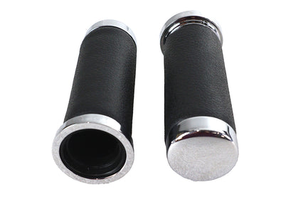 Pebble Style Grip Set with Chrome End Caps