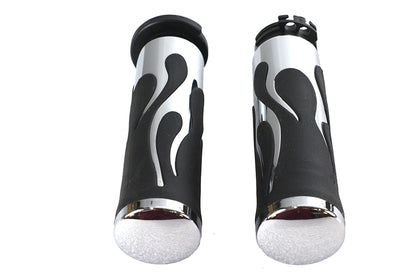 Hot Rod Flame Style Grip Set