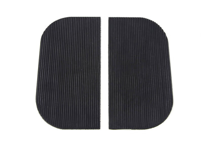Mini Footboard Mat Set Black Rubber
