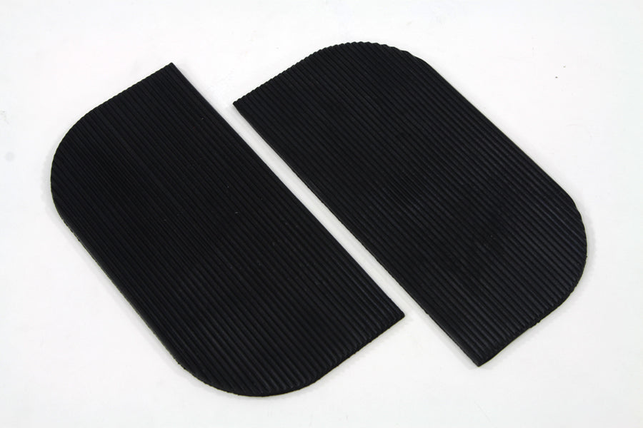 Mini Footboard Mat Set Black Rubber