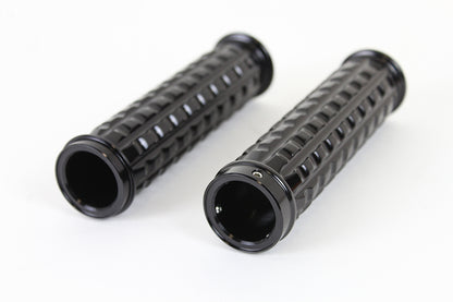 Black Grained Style Handlebar Grip Set